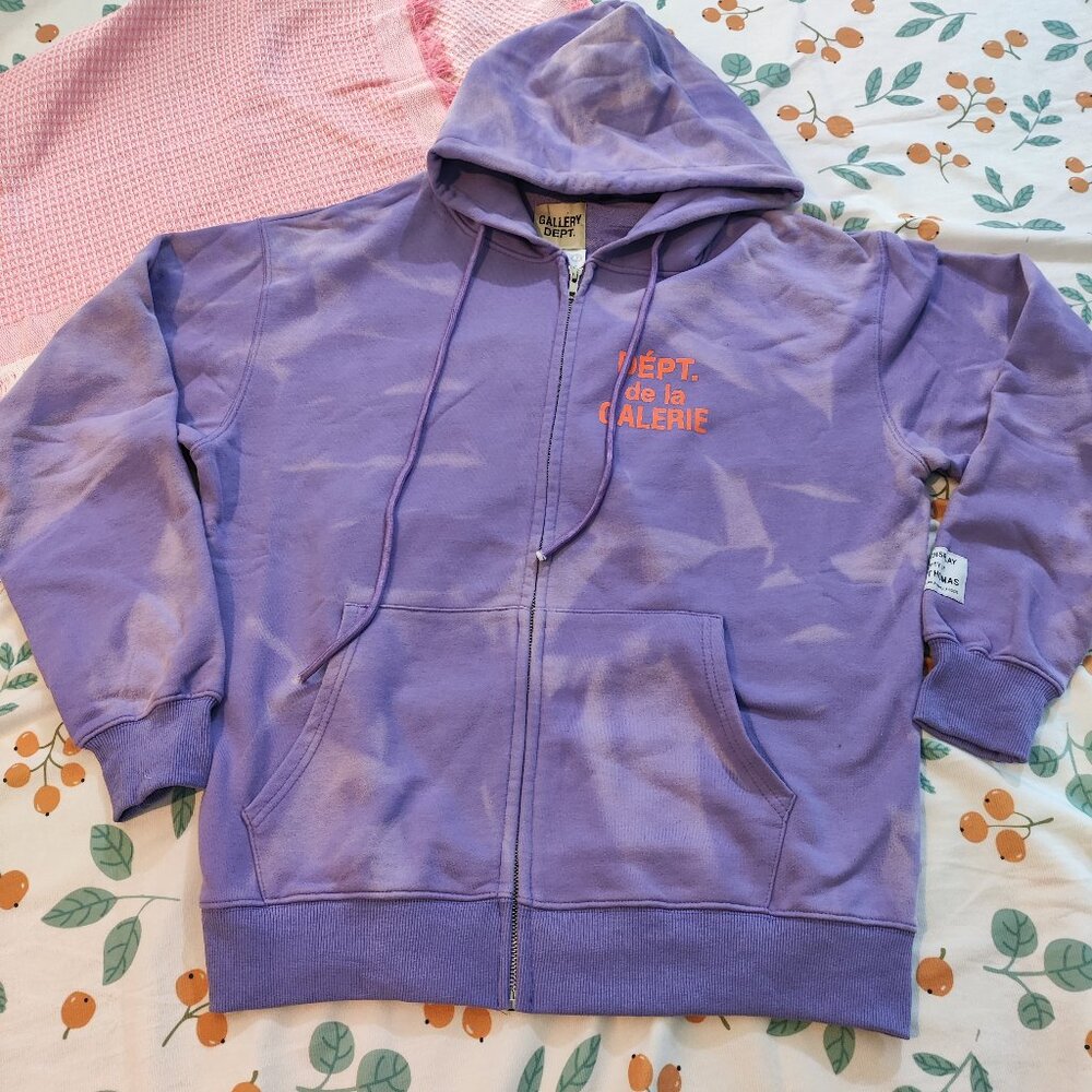 Gallery Dept. "DÉPT. de la GALERIE" Logo Zip-Up Hoodie